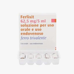 Железо Ферликсит Италия Ferlixit Sanofi 5мл для капельниц в упаковке 5 ампул