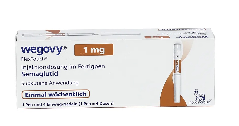Вегови для похудения США Wegovy 1 мг семаглутид Novo Nordisk