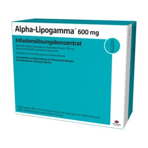 Альфа-липолевая (тиоктовая) кислота Германия ALPHA-LIPOGAMMA 600 10 ампул