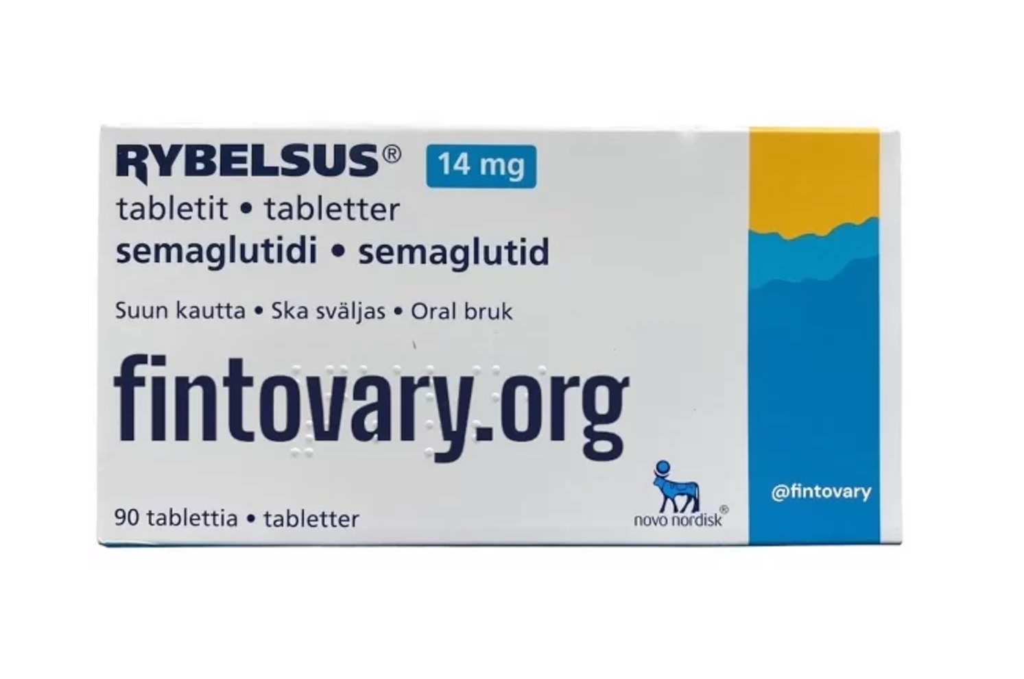 Таблетки Ребелсас (семаглутид) Германия Rebelsas Novo Nordisk 14 мг 90 таблеток