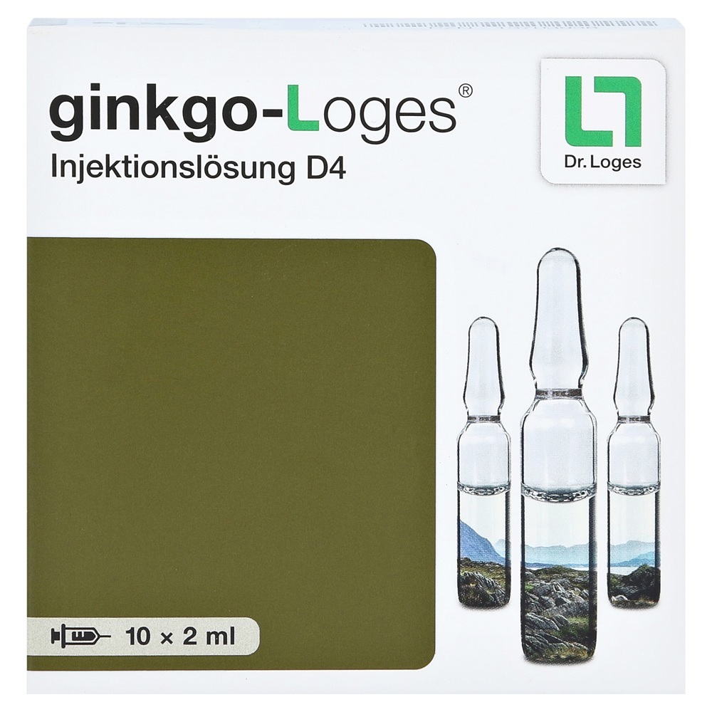 Гинкго билоба Германия ginkgo biloba loges 2 мл 10 ампул — изображение 3